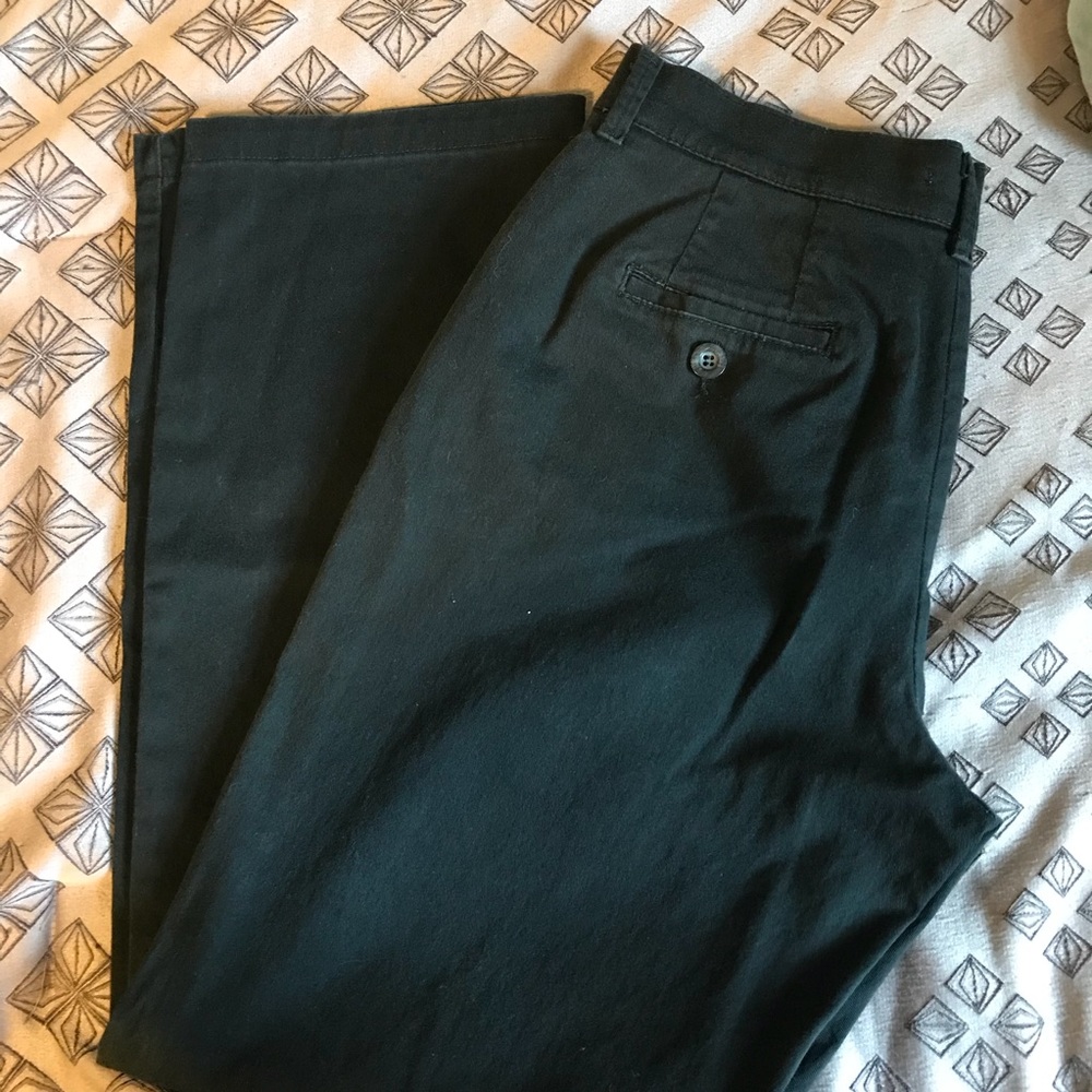 Lee black relaxed straight leg trousers